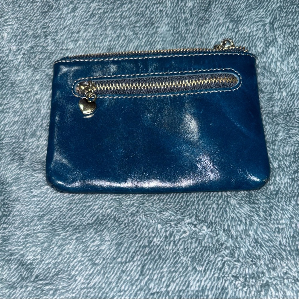 Madison De Beaute Marseilles Limoges Small Genuine Leather Wallet Prussian Blue